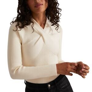 Favorite Daughter Cream Viscose The Made You Look Top Size S